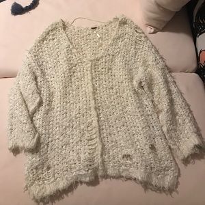 Free People Oversized Shaggy Sweater