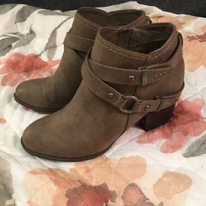 Tan Suede Indigo Road Booties