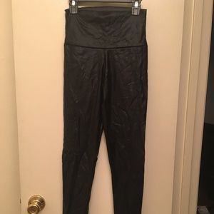 WORN ONCE Faux Leather Leggings