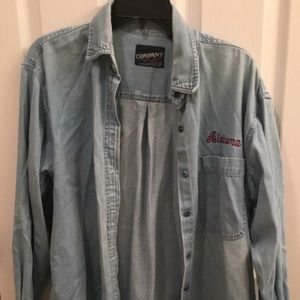 Alabama denim button up