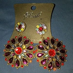 Hush Pierced Multi Colored Earrings