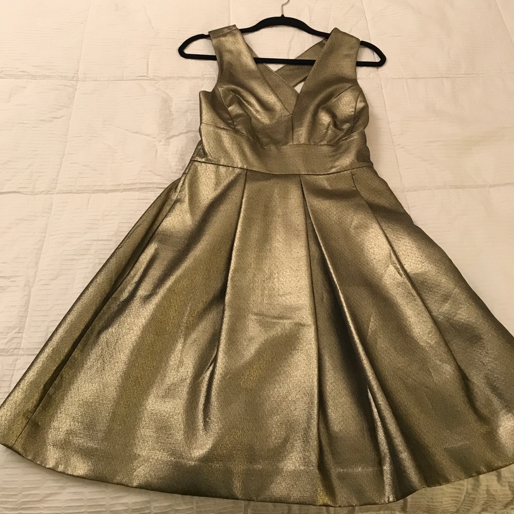 Gold dress