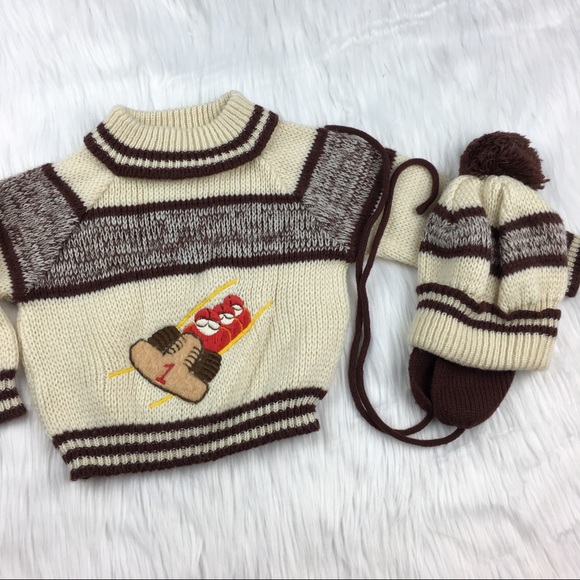 Vintage Other - ✨Vintage Toboggan Sweater & Hat Set