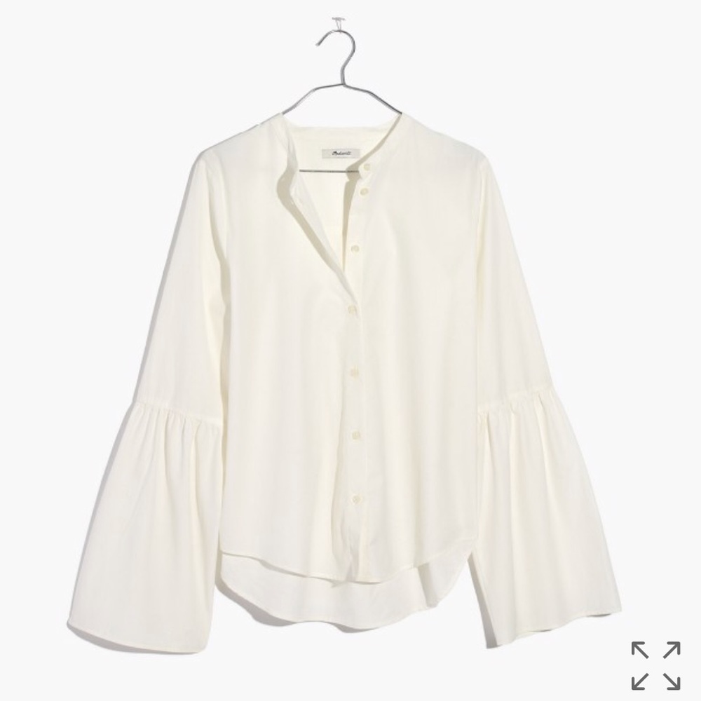 BNWT Madewell bell-sleeve button-down shirt