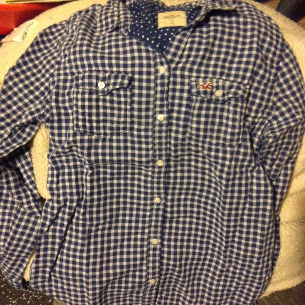 Hollister gingham top