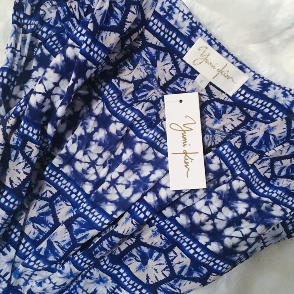 Yumi Kim Blue Soho Mixer Silk Dress Size S