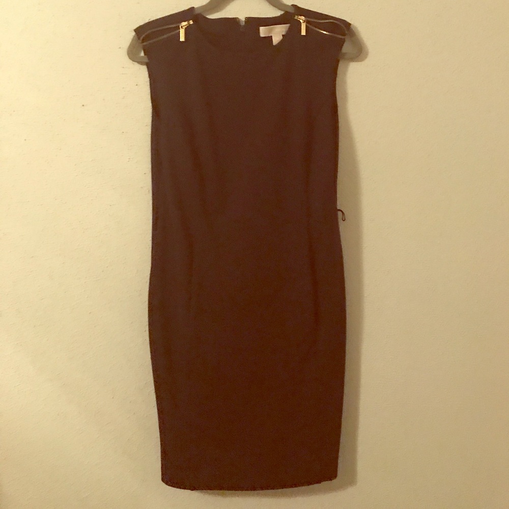 Black Michael Kors dress.