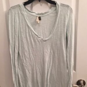 Mint V-neck top