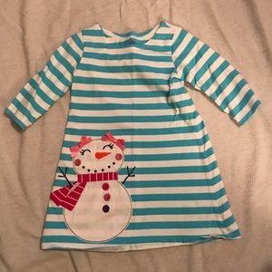 Girls Snowman Dress