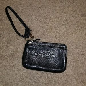Black Coach Wristlet