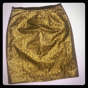 Ann taylor: gold skirt