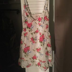 mini floral v-neck dress