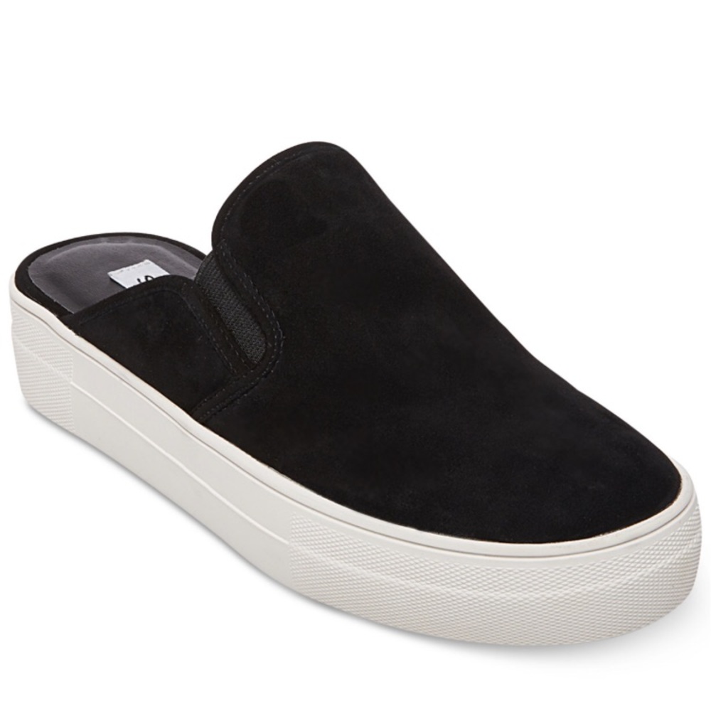 DONATING Steve Madden Black Suede Glenda Mules NWT