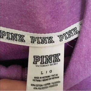 PINK purple pull over, size large