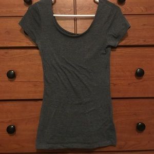 {Forever 21} gray crew neck T-shirt vneck