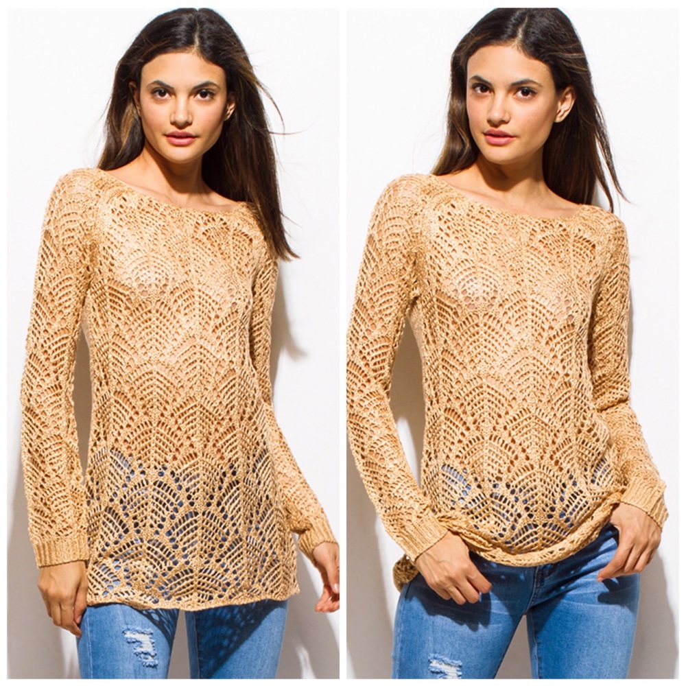 5⭐️ Selena - Elegant Boat Neck Crocket Sweater - Picture 5 of 8