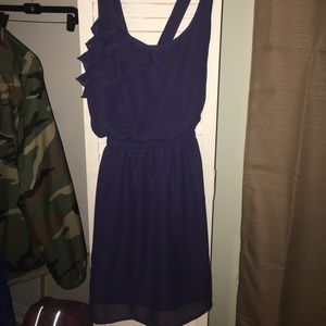 Navy blue flowy dress
