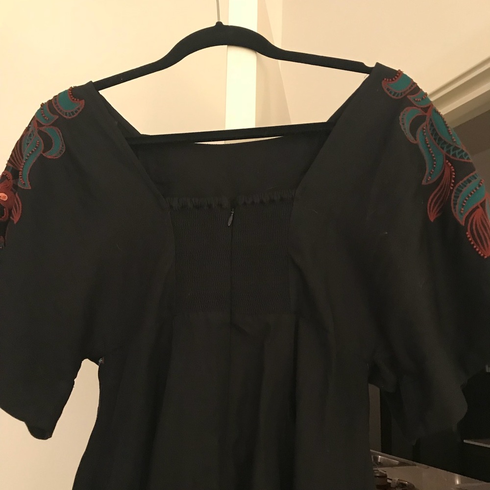 Feather Bone by Anthro Priscilla Embroidered Dress - Picture 5 of 6
