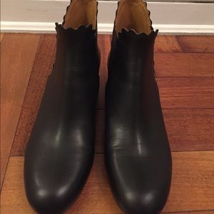 Chloe Lauren Leather Chelsea Booties