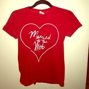 mttm; red heart tee.