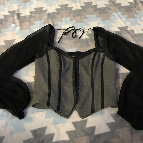 bebe Tops - bebe Corset Long Sleeve