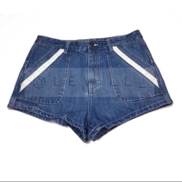 SOLD FREE PEOPLE Sweet Surrender Denim Shorts - Picture 2 of 7