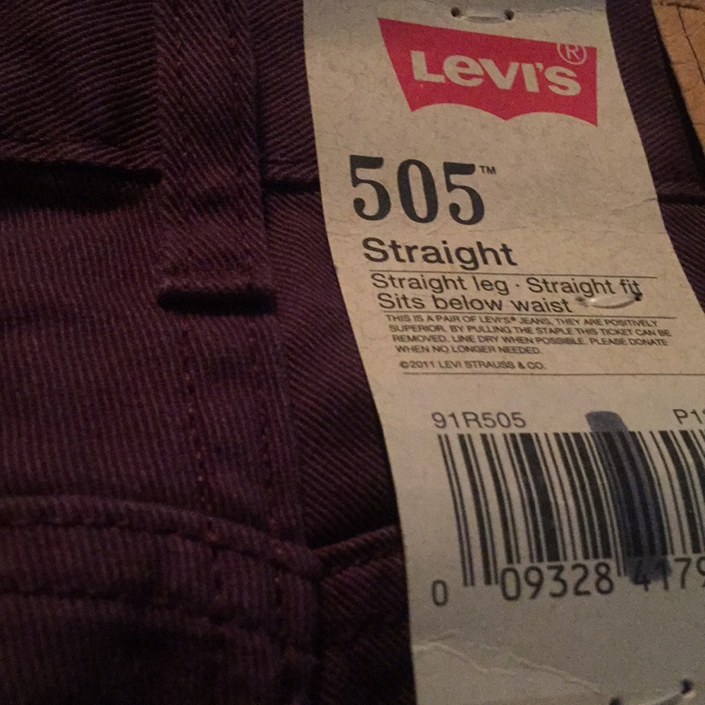 Lo I’d 505 straight leg,straight fit jeans