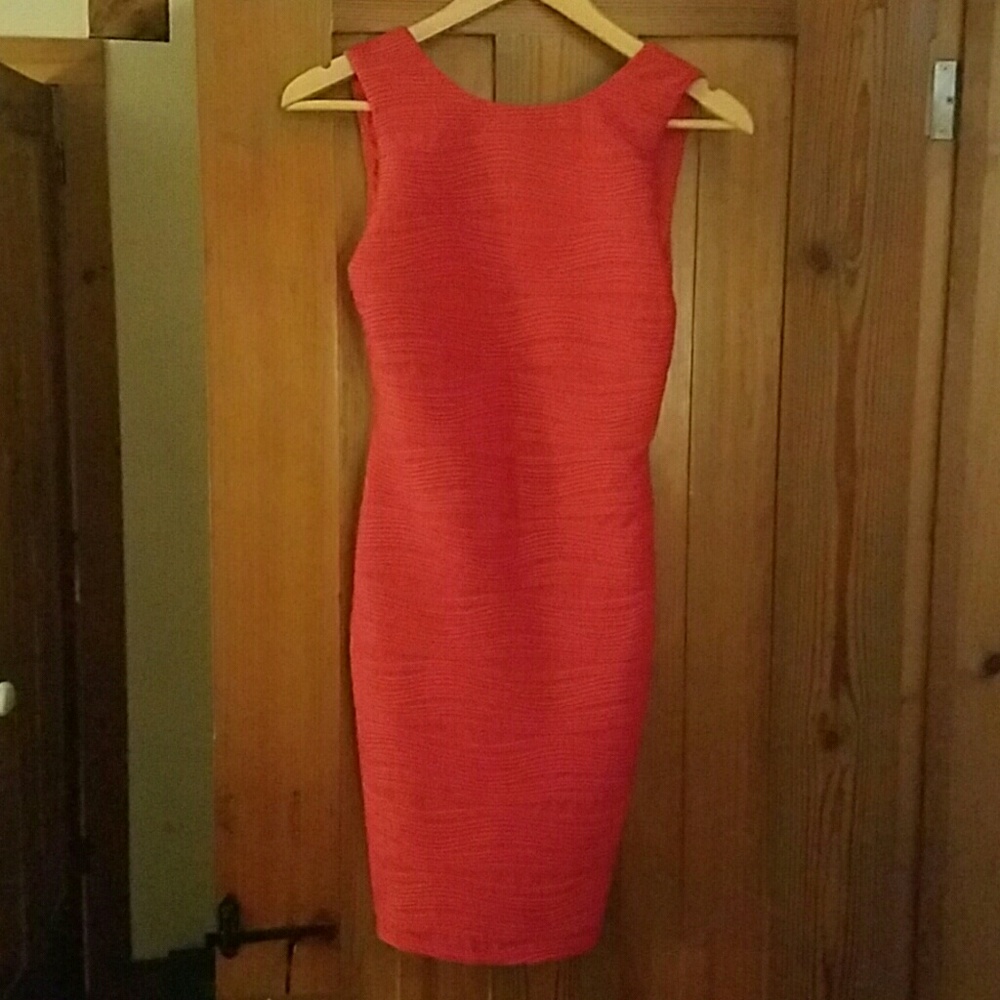 Coral/ tomato Red cocktail dress