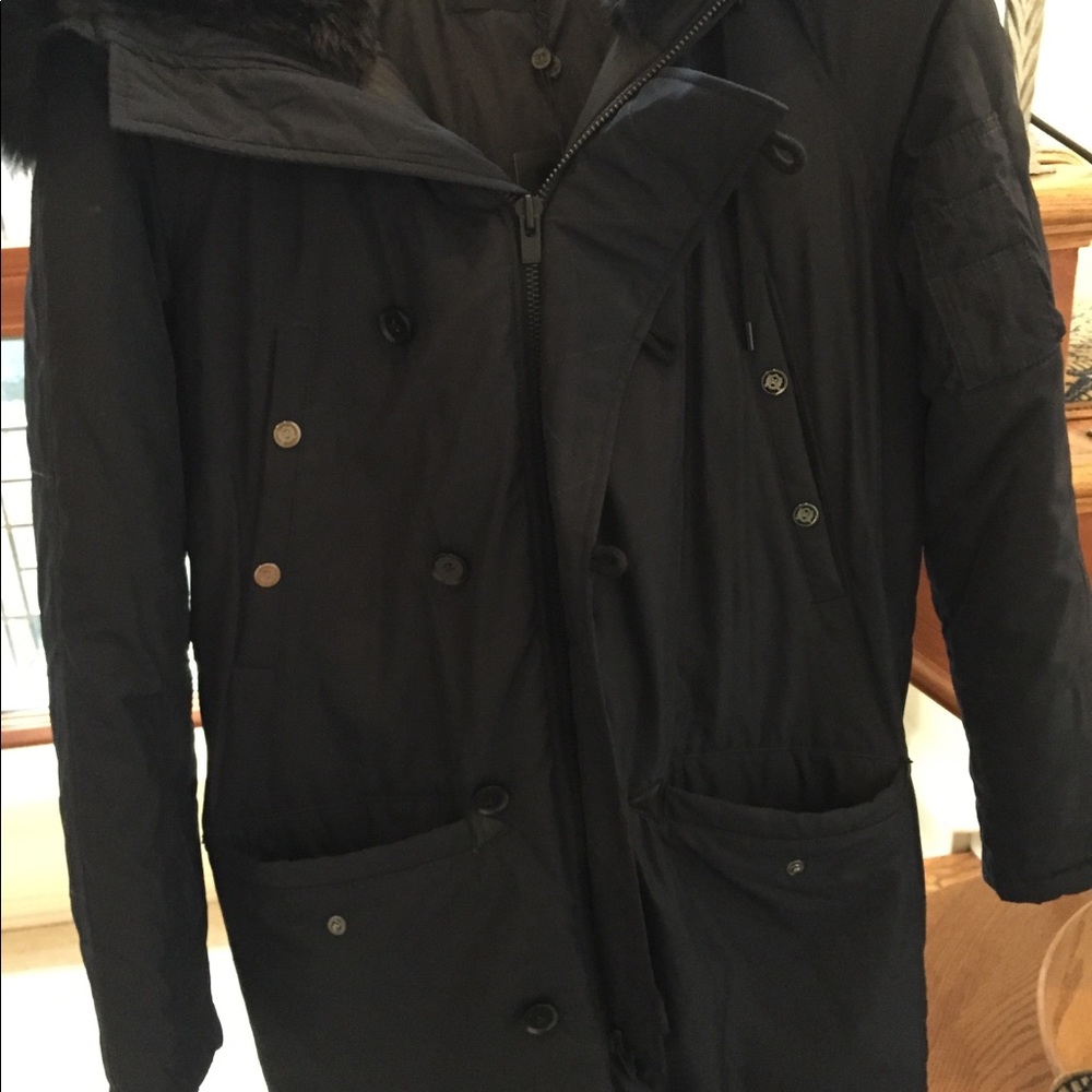 The Kooples fur parka- Size Small - Picture 3 of 3