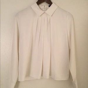 FRNCH White Blouse Size S New w/o tags