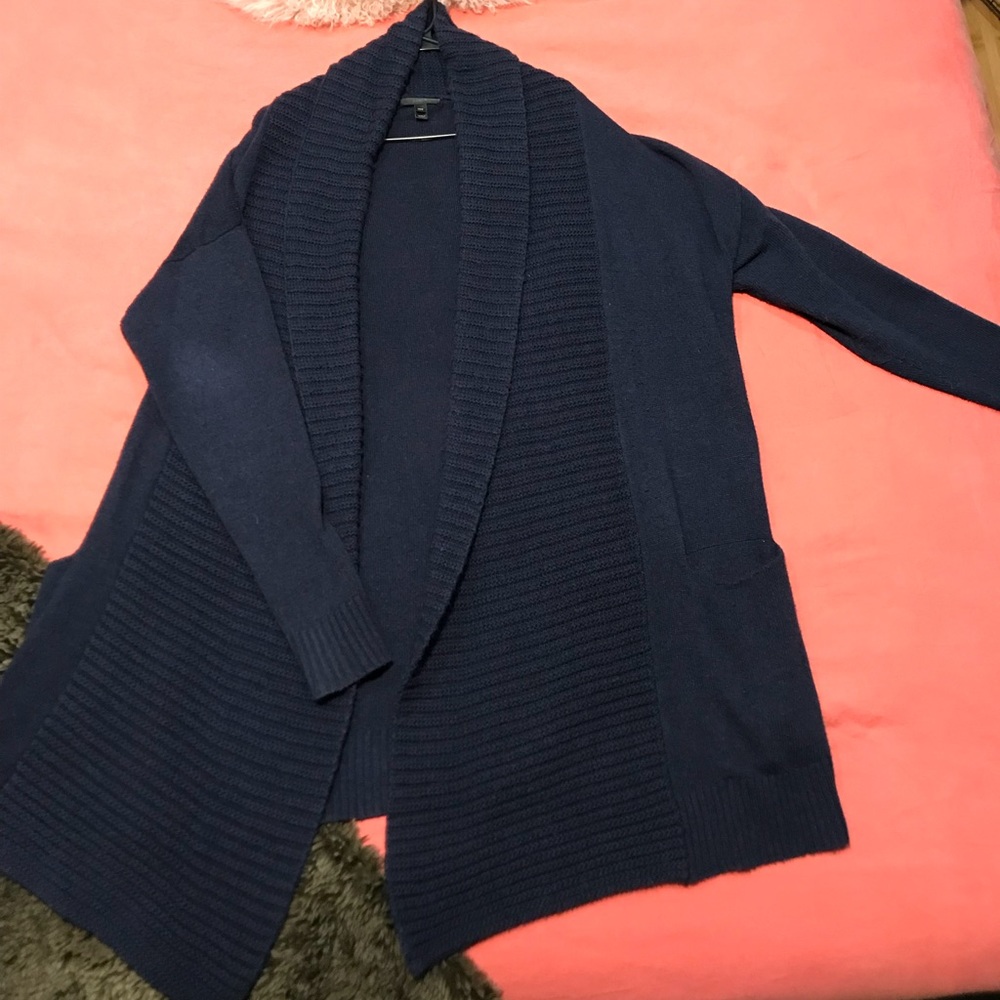 Unisex navy blue cardigan