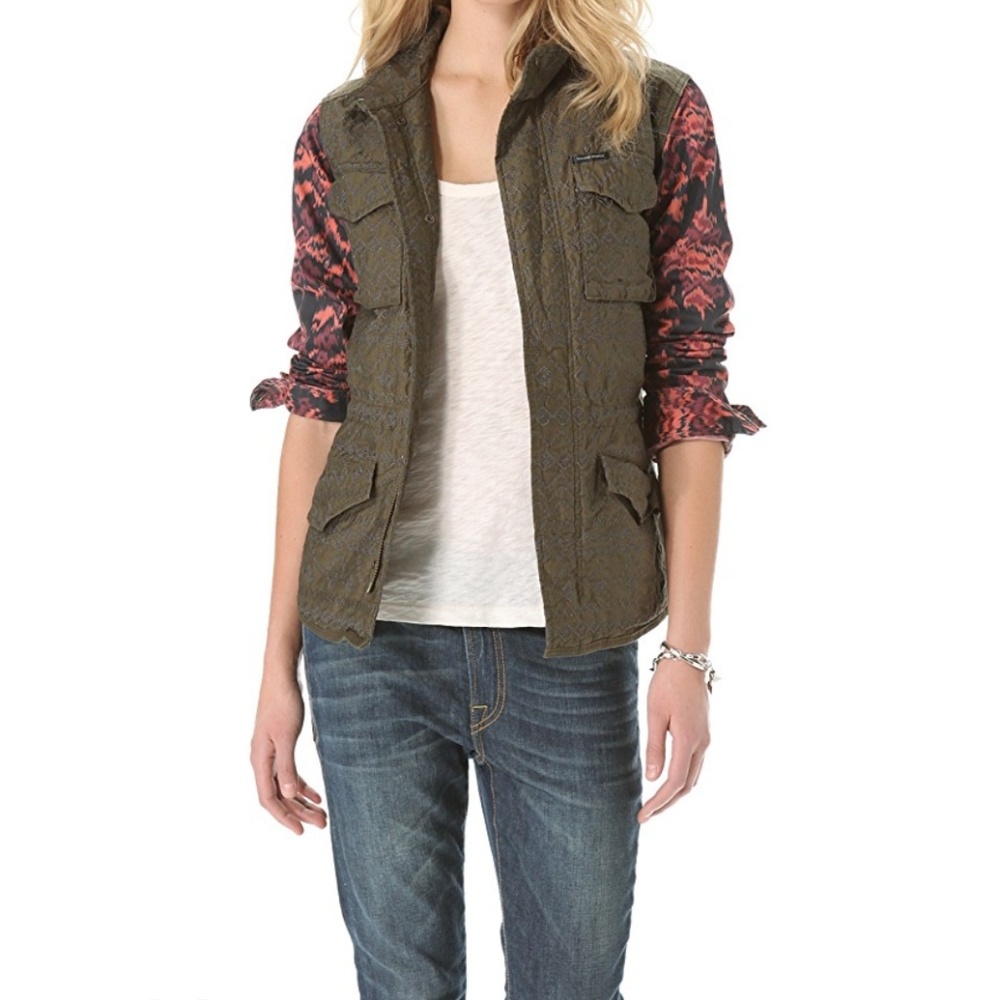 Maison Scotch Army Green Lightweight Jacket