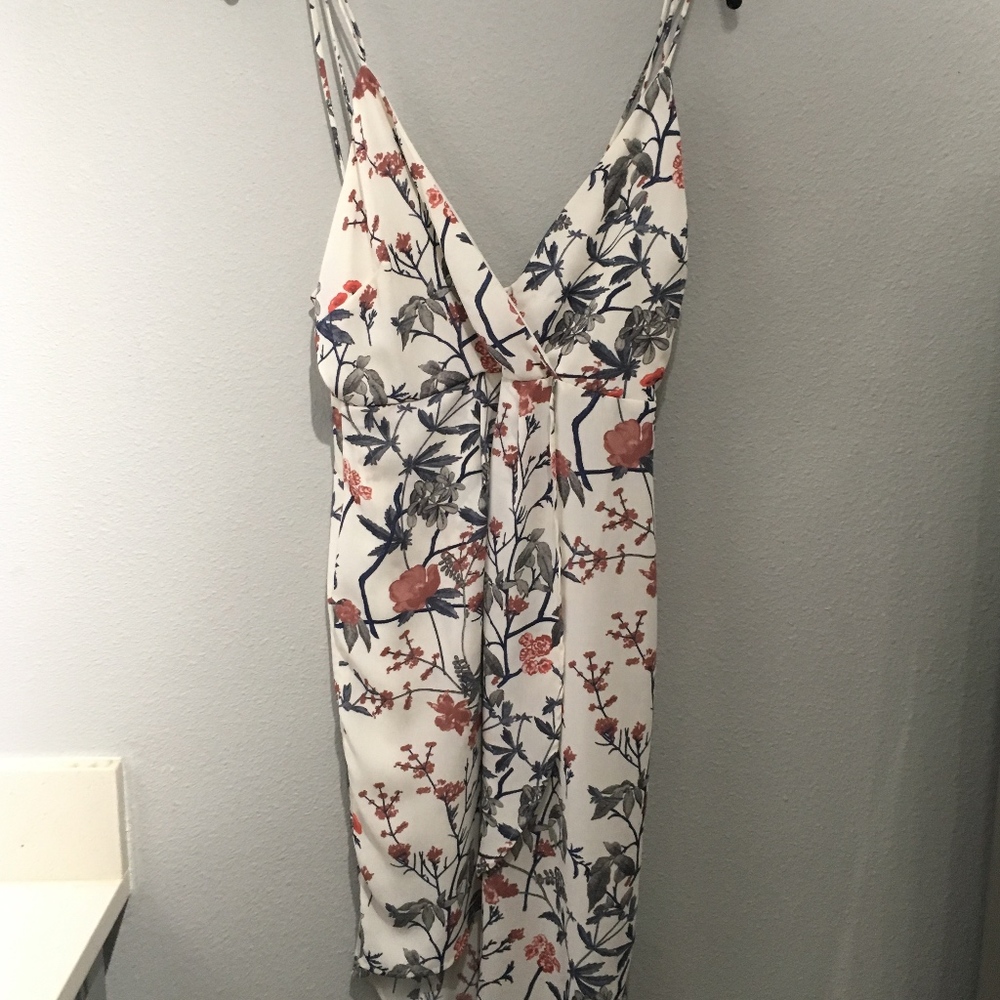 Floral high-low dress