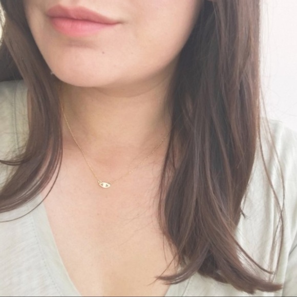 LAST ONE! Delicate Evil Eye Necklace - Picture 3 of 6