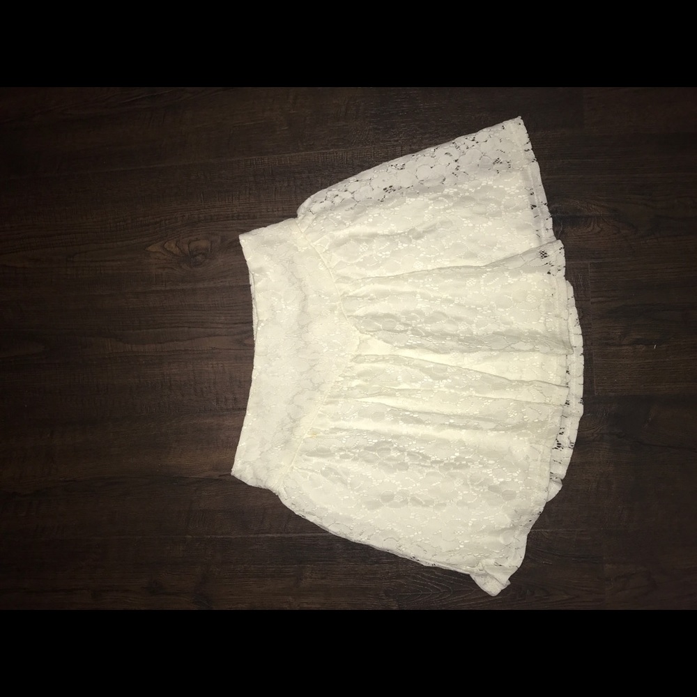 white skirt