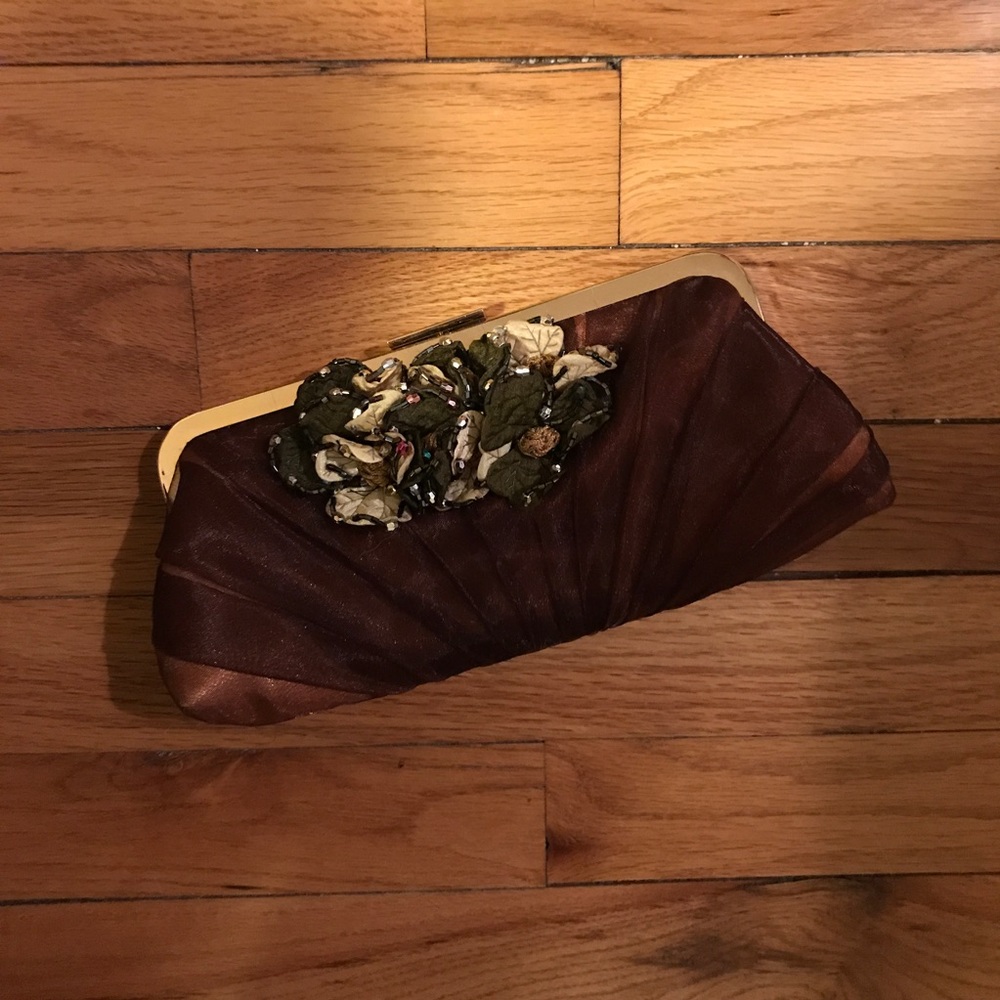Satin clutch