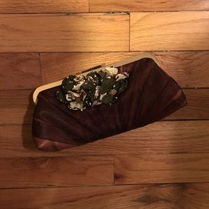 Satin clutch