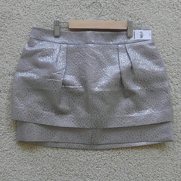 Express metallic mini skirt - Picture 1 of 2