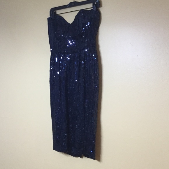 French Connection Dresses & Skirts - French Connection Sequence strapless