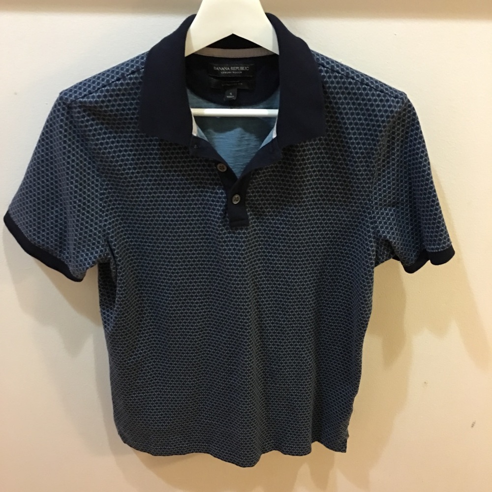 Men's patterned polo