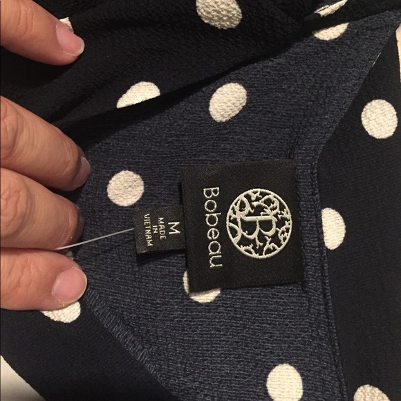 Navy polka dot blouse - Picture 2 of 2