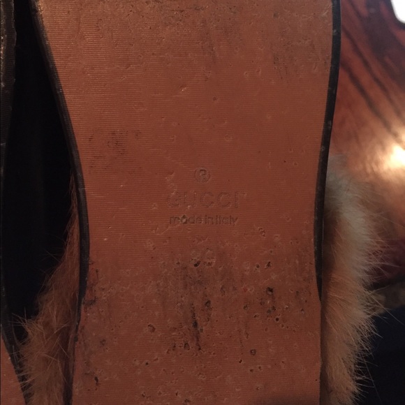Gucci Princetown Fur Slippers - Picture 3 of 8