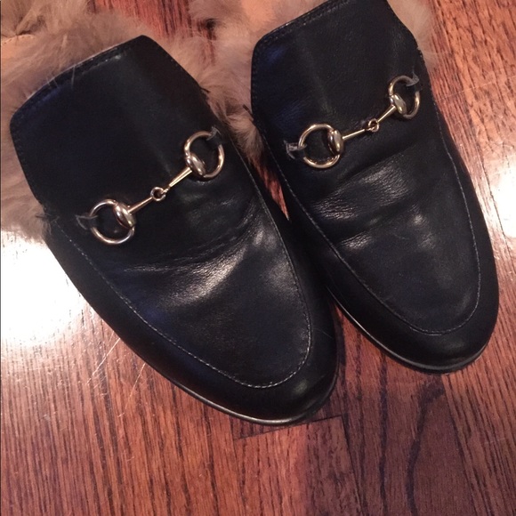 Gucci Princetown Fur Slippers - Picture 6 of 8