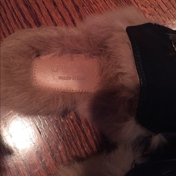 Gucci Princetown Fur Slippers - Picture 7 of 8