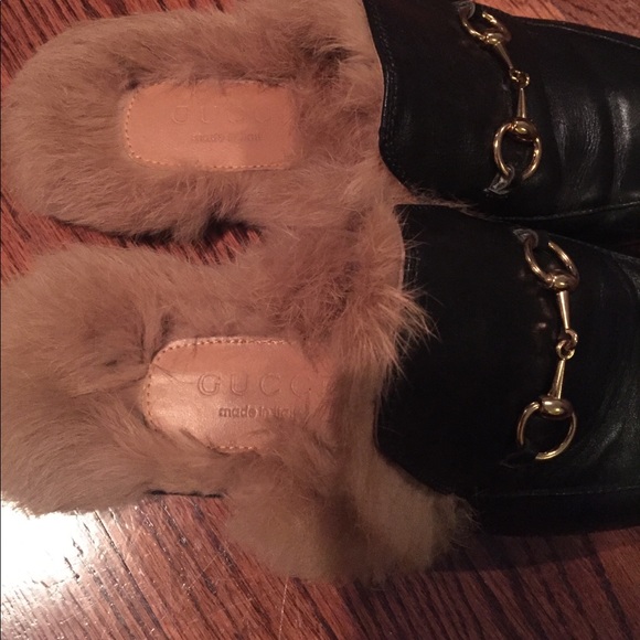 Gucci Princetown Fur Slippers - Picture 8 of 8