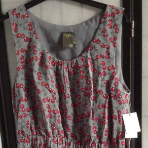 NWT Taylor Women's Size 12 Grey Sleeveless Dress