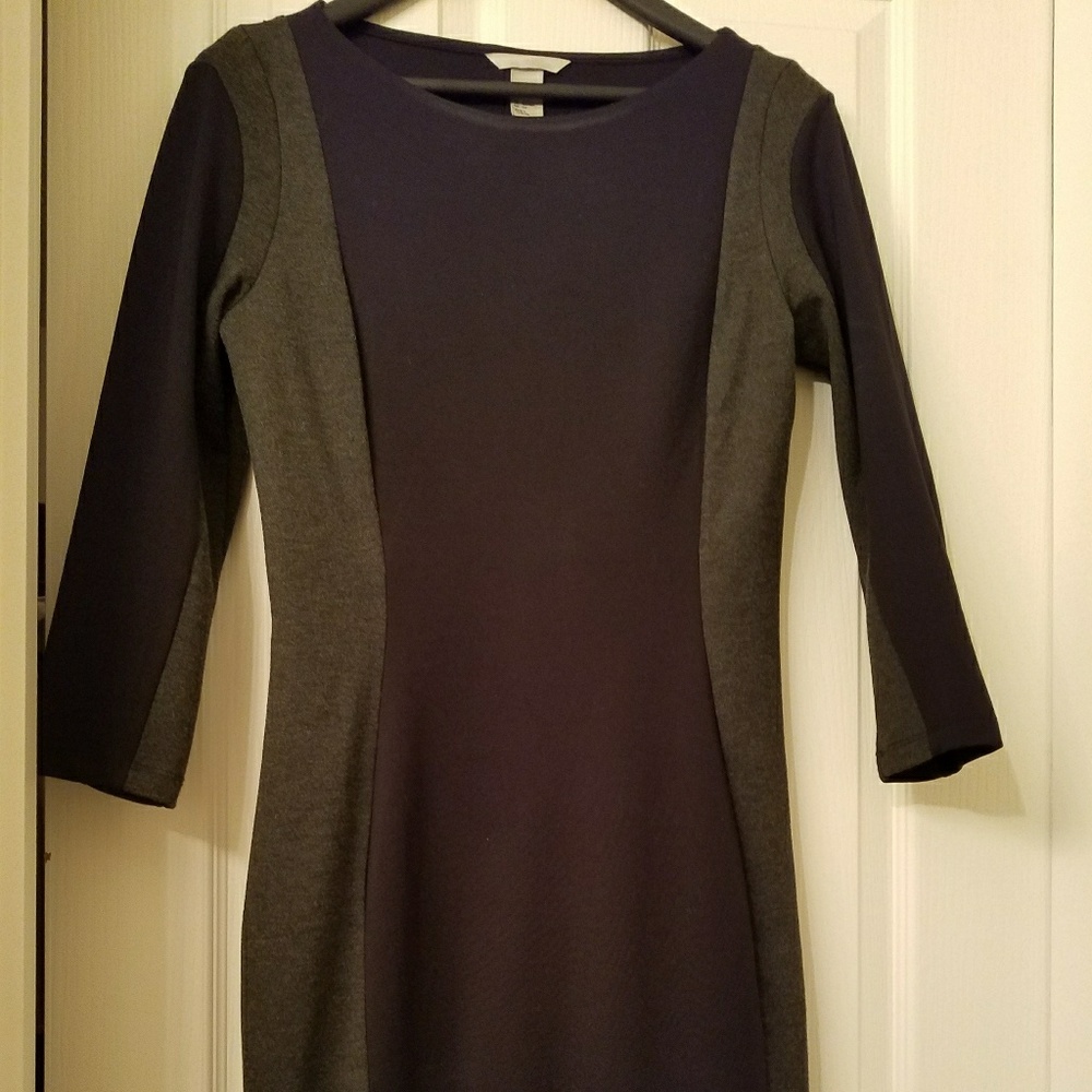 Black/grey silhouette dress