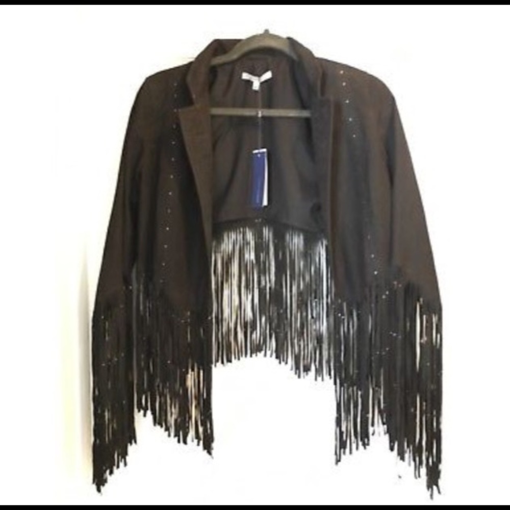 Rebecca Minkoff Fringe Suede Jacket NWT