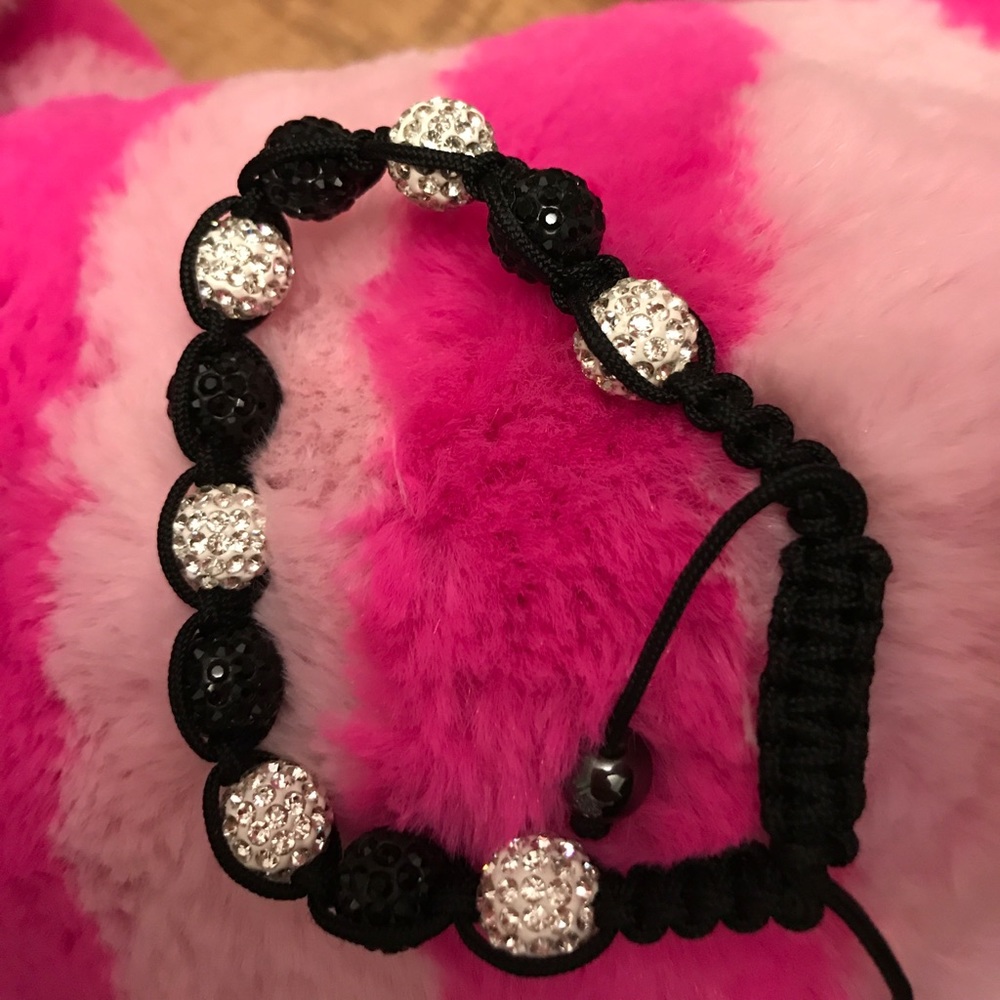 Beautiful black and silver crystal bracelet