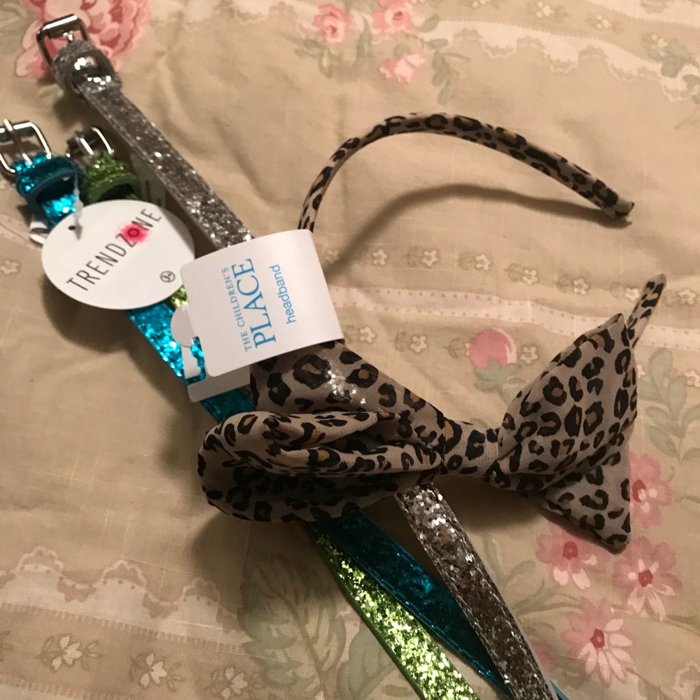 Three belts and headband